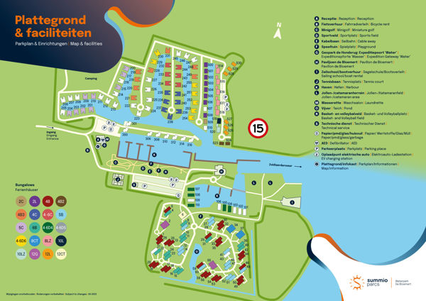 Plattegrond van Summio Waterpark De Bloemert