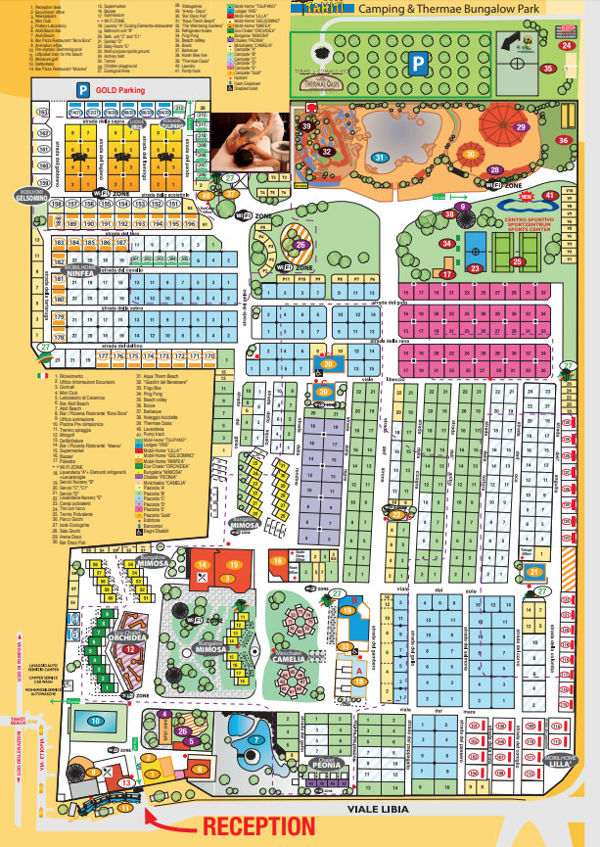 Plattegrond van Tahiti Village