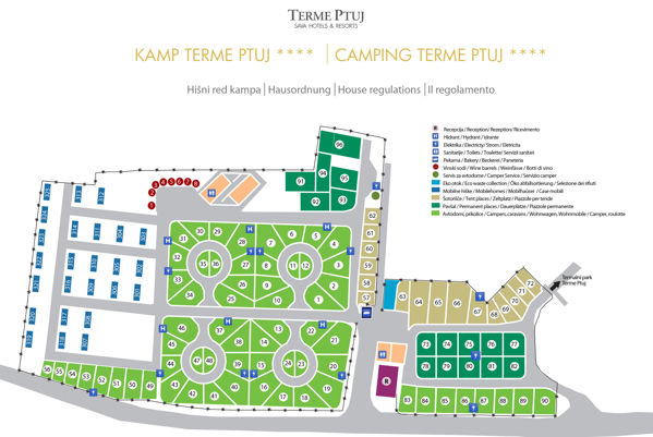 Plattegrond van Terme Ptuj