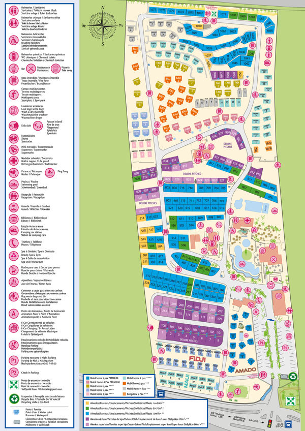 Plattegrond van Turiscampo