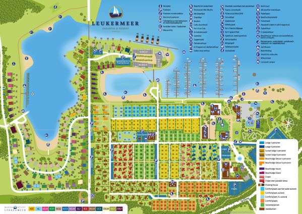 Plattegrond van Vakantiepark Leukermeer