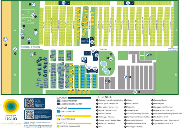 Plattegrond van Viareggio Family Collection