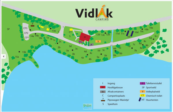 Plattegrond van Vidlak