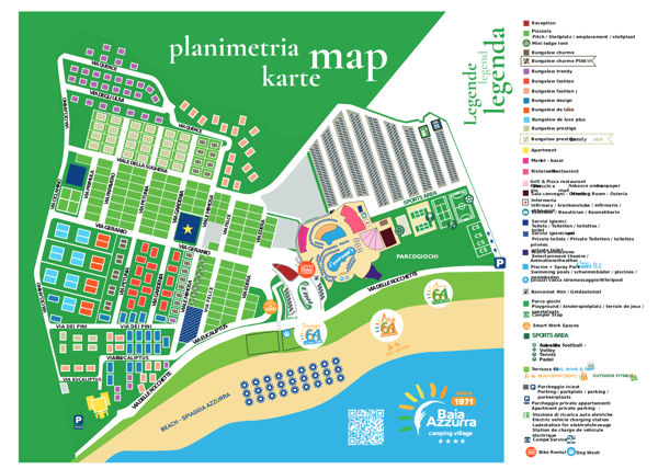 Plattegrond van Village Baia Azzurra Club