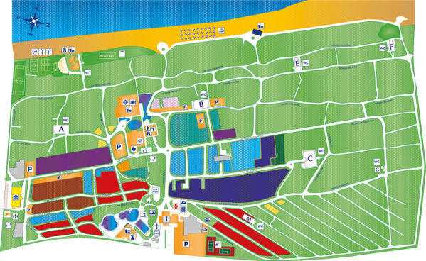 Plattegrond van Villaggio Baia Domizia