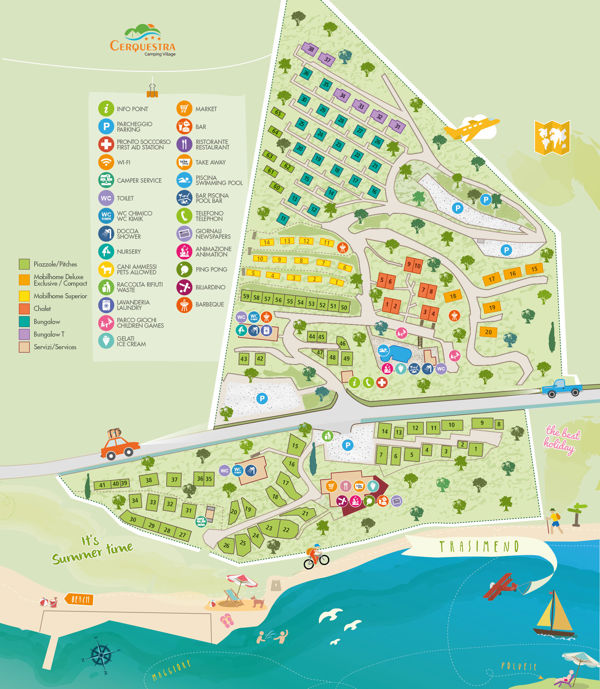 Plattegrond van Villaggio Cerquestra