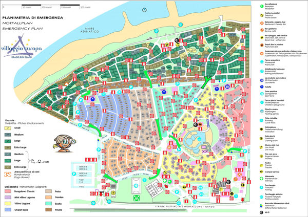 Plattegrond van Villaggio Europa