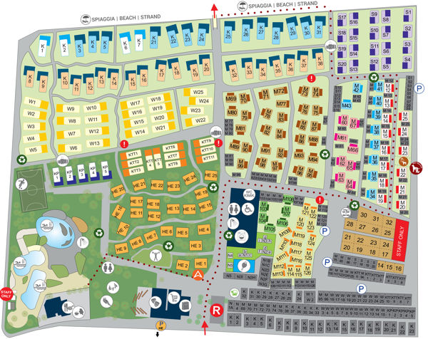 Plattegrond van Waikiki