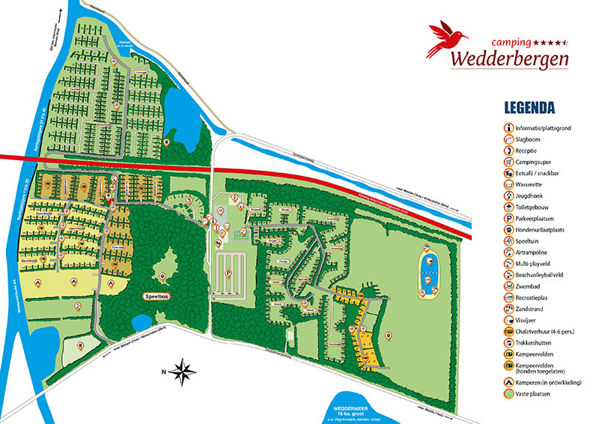 Plattegrond van Wedderbergen