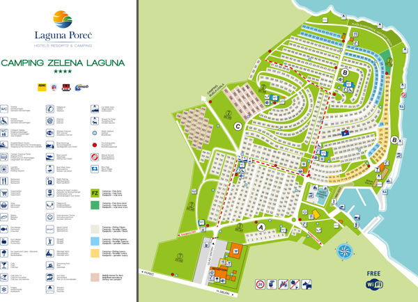 Plattegrond van Zelena Laguna