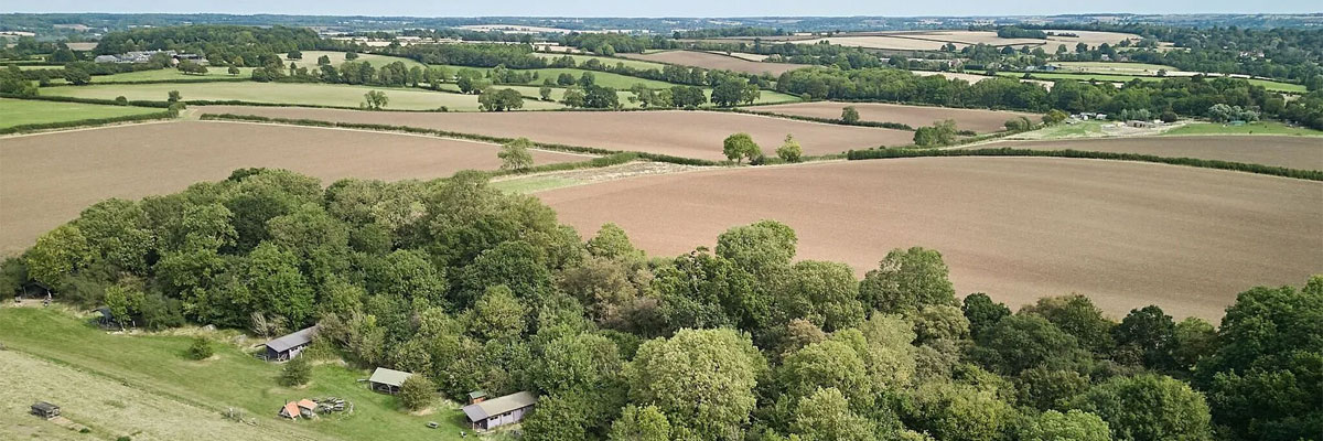 Glamping op BoerenBed New Barn Farm in Centraal Engeland