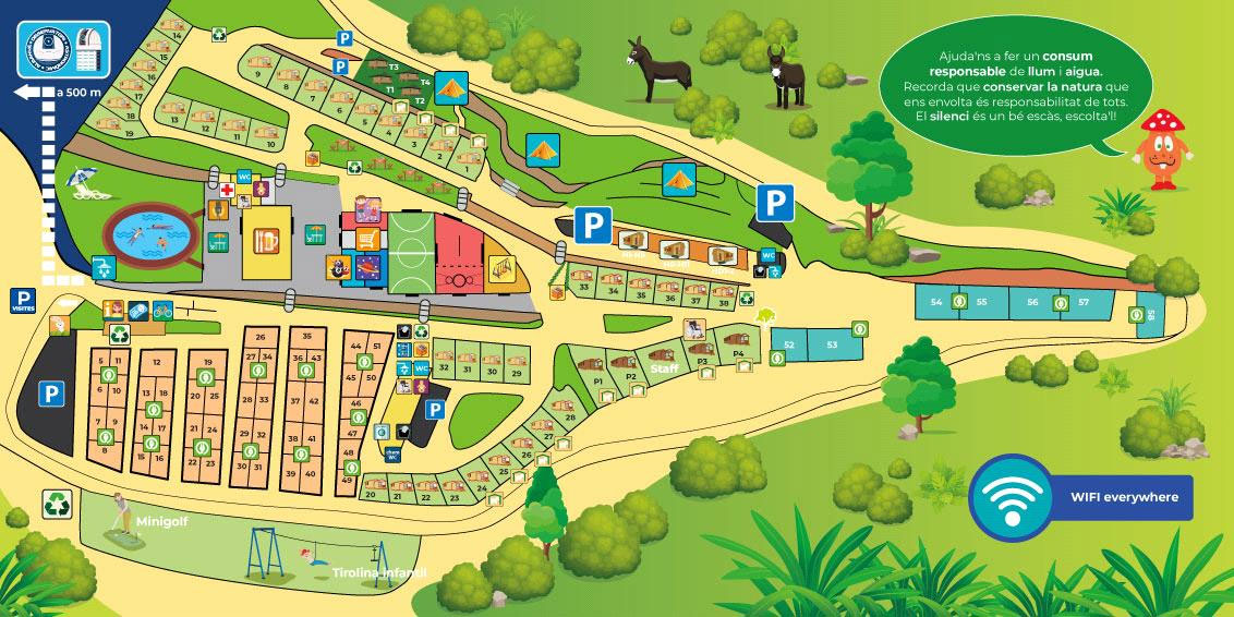 Plattegrond Bassegoda Park