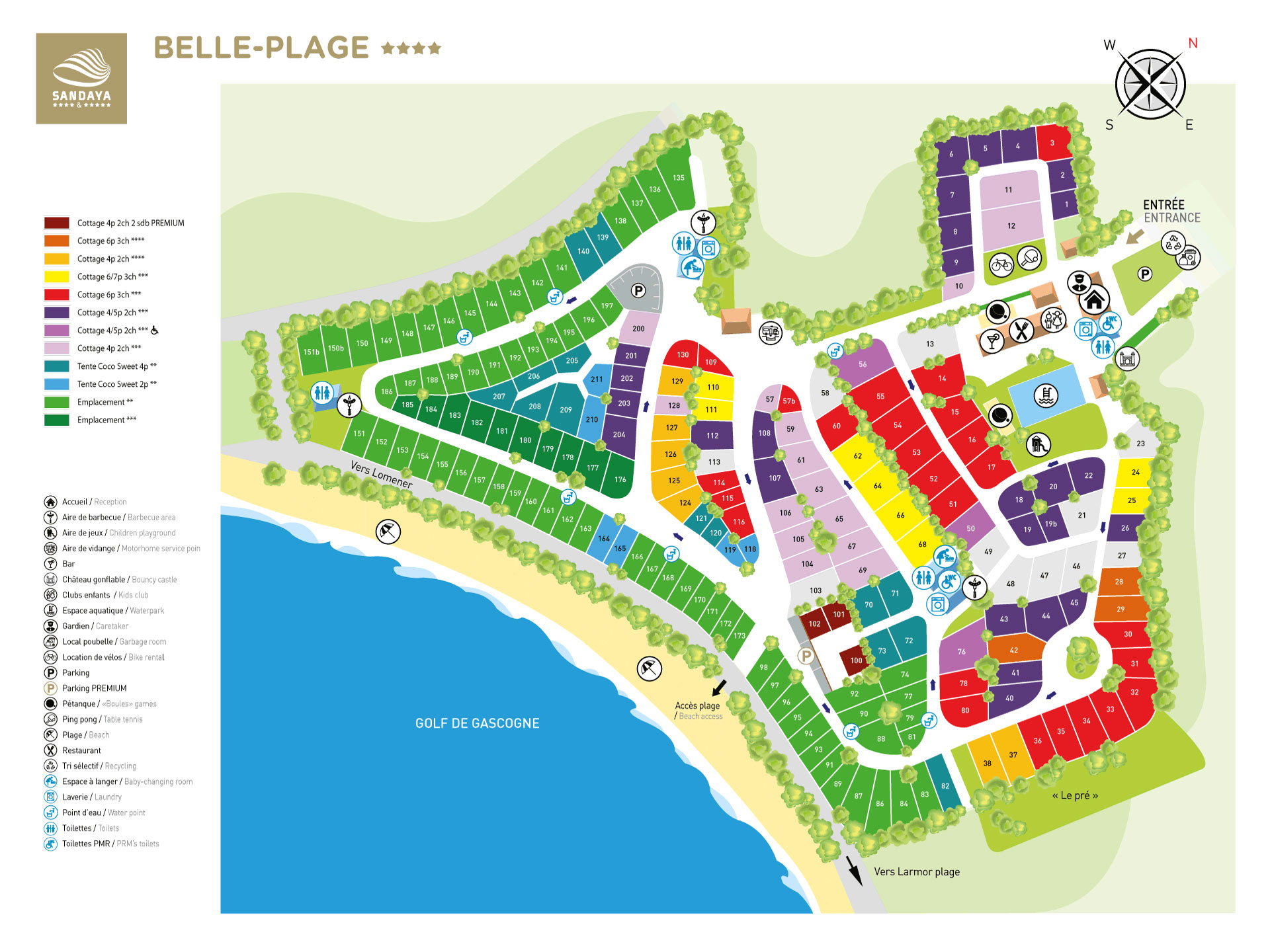 Plattegrond Belle Plage