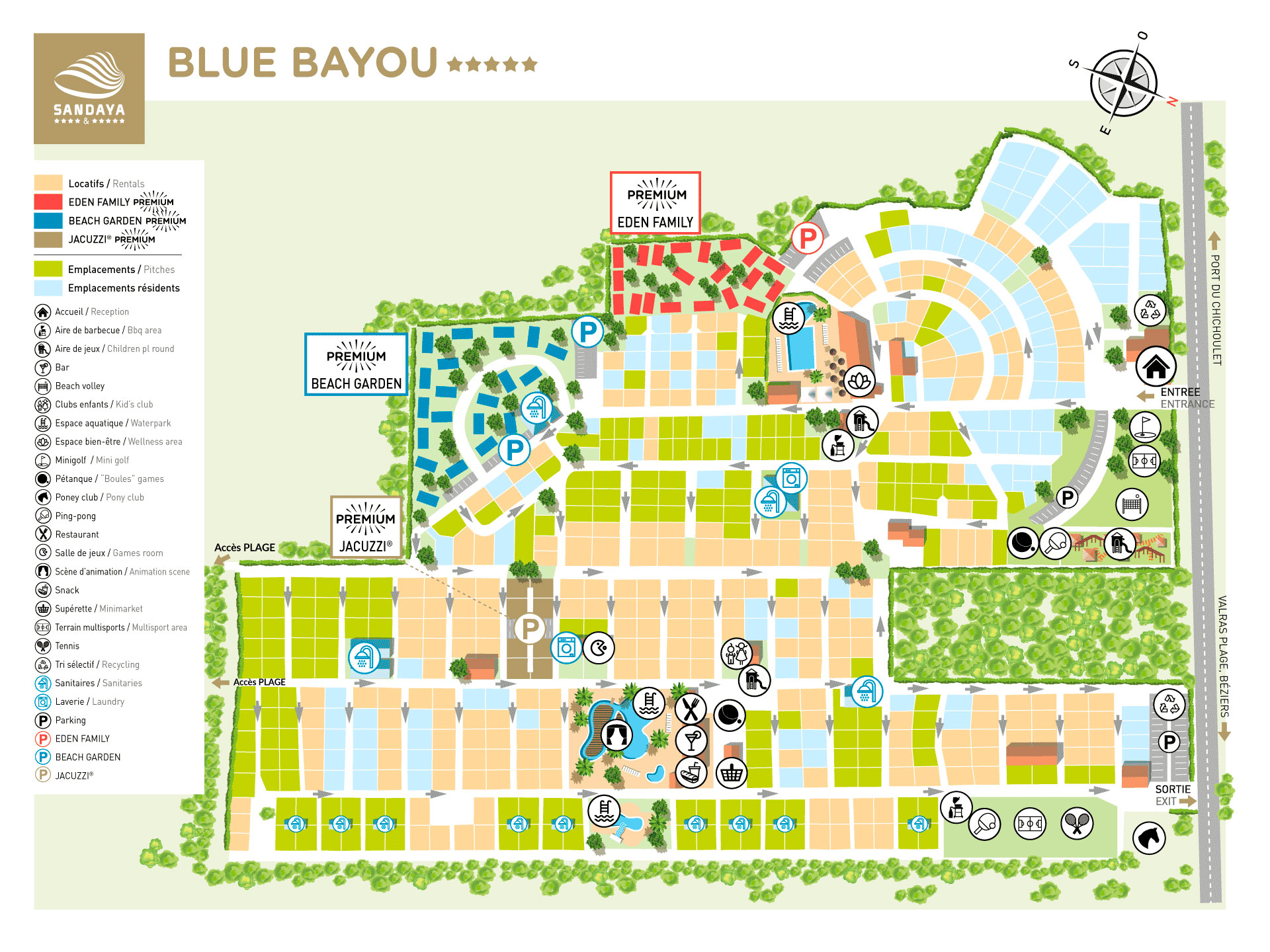 Plattegrond Blue Bayou