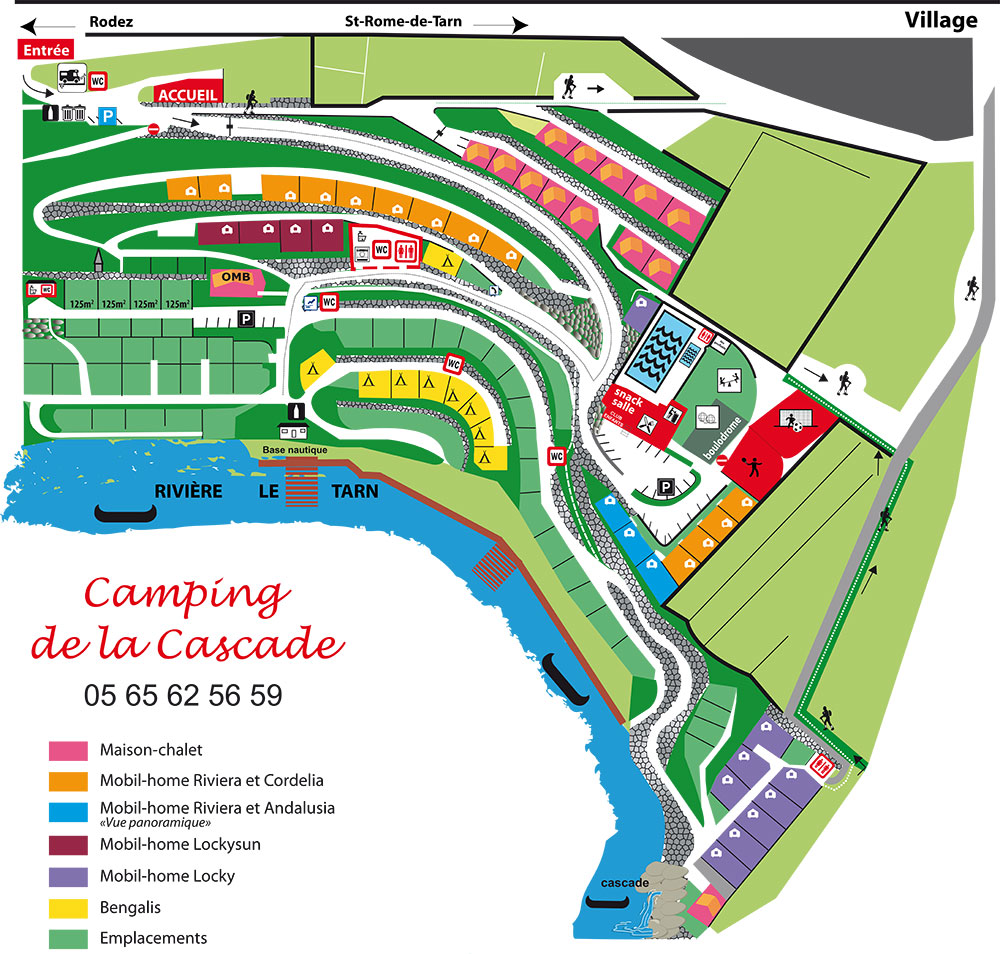 Plattegrond De La Cascade (Aveyron)