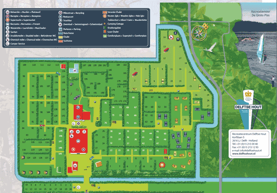 Camping Delftse Hout in ZuidHolland, Delft stacaravans, tenten, glamping