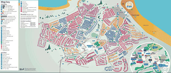 Devon Cliffs Holiday Park Map