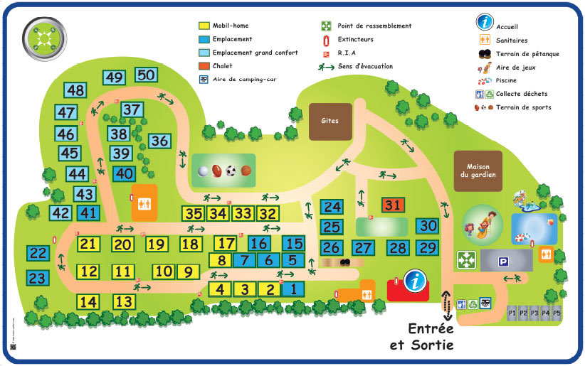Plattegrond Domaine de Chadeyron