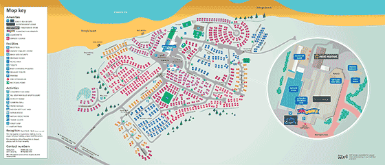 Doniford Bay Holiday Park Map