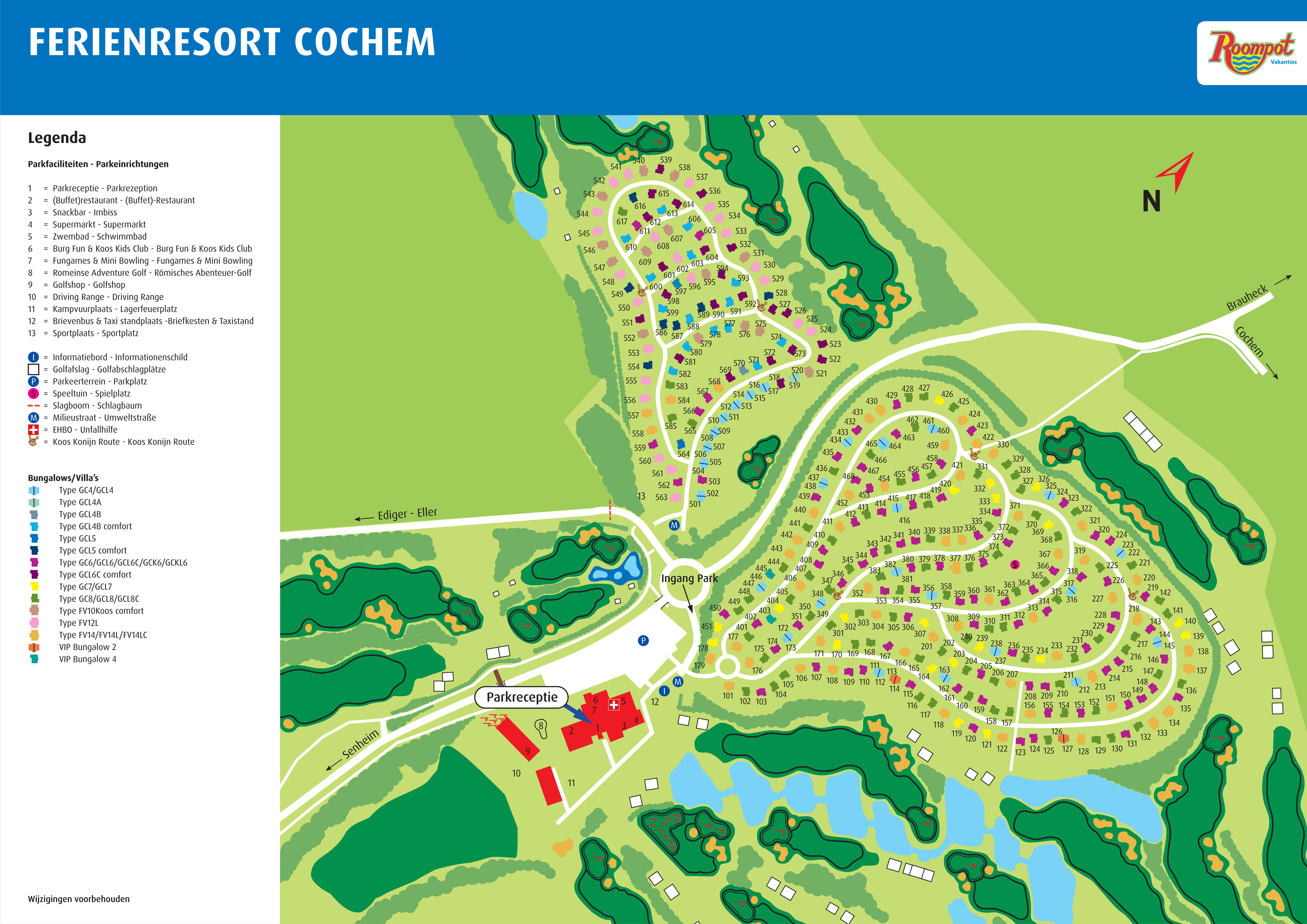 Plattegrond Ferienresort Cochem