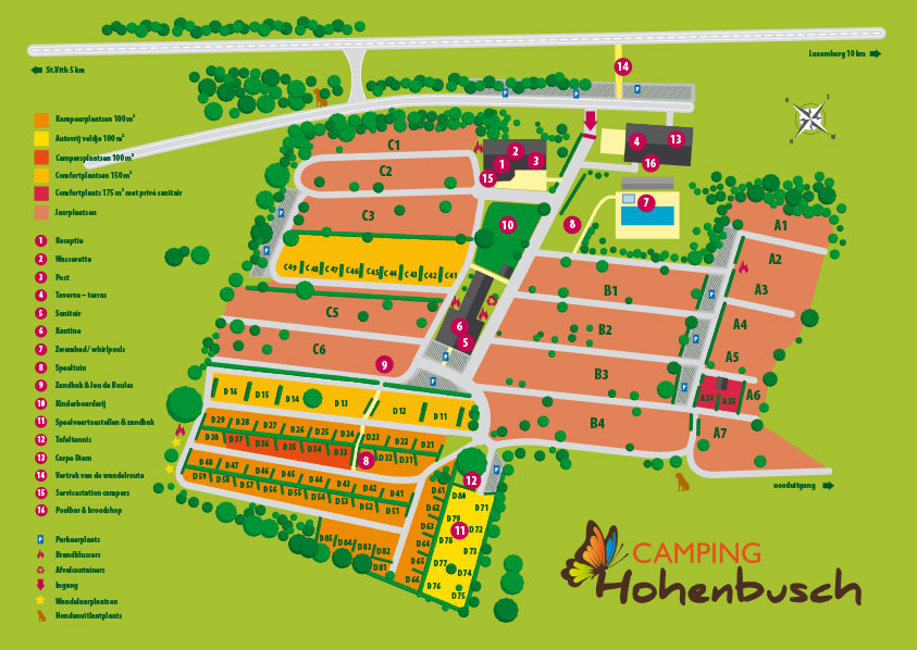 Plattegrond Hohenbusch