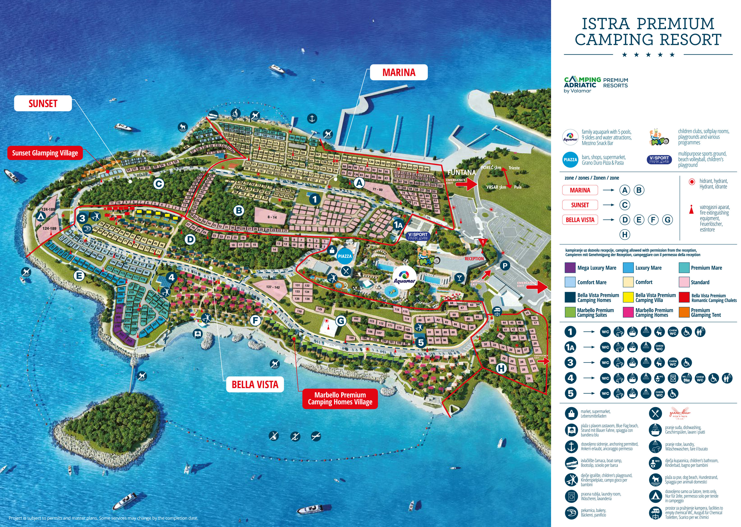 Plattegrond Istra Premium Camping Resort