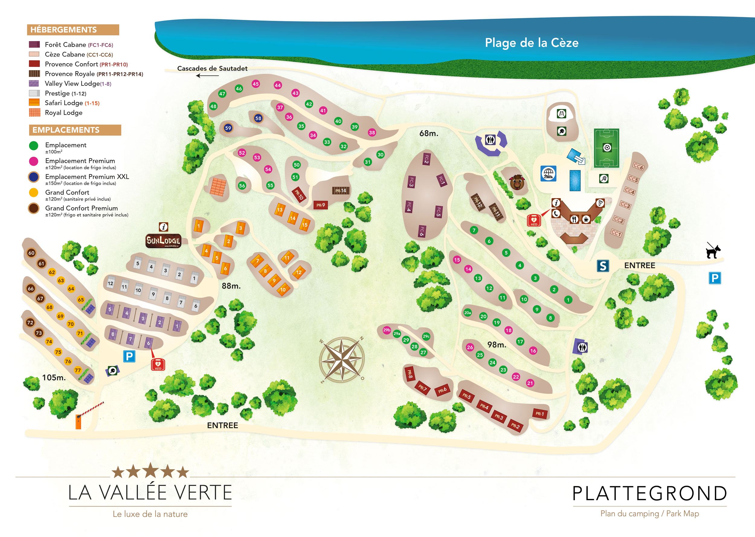 Plattegrond La Vallée Verte