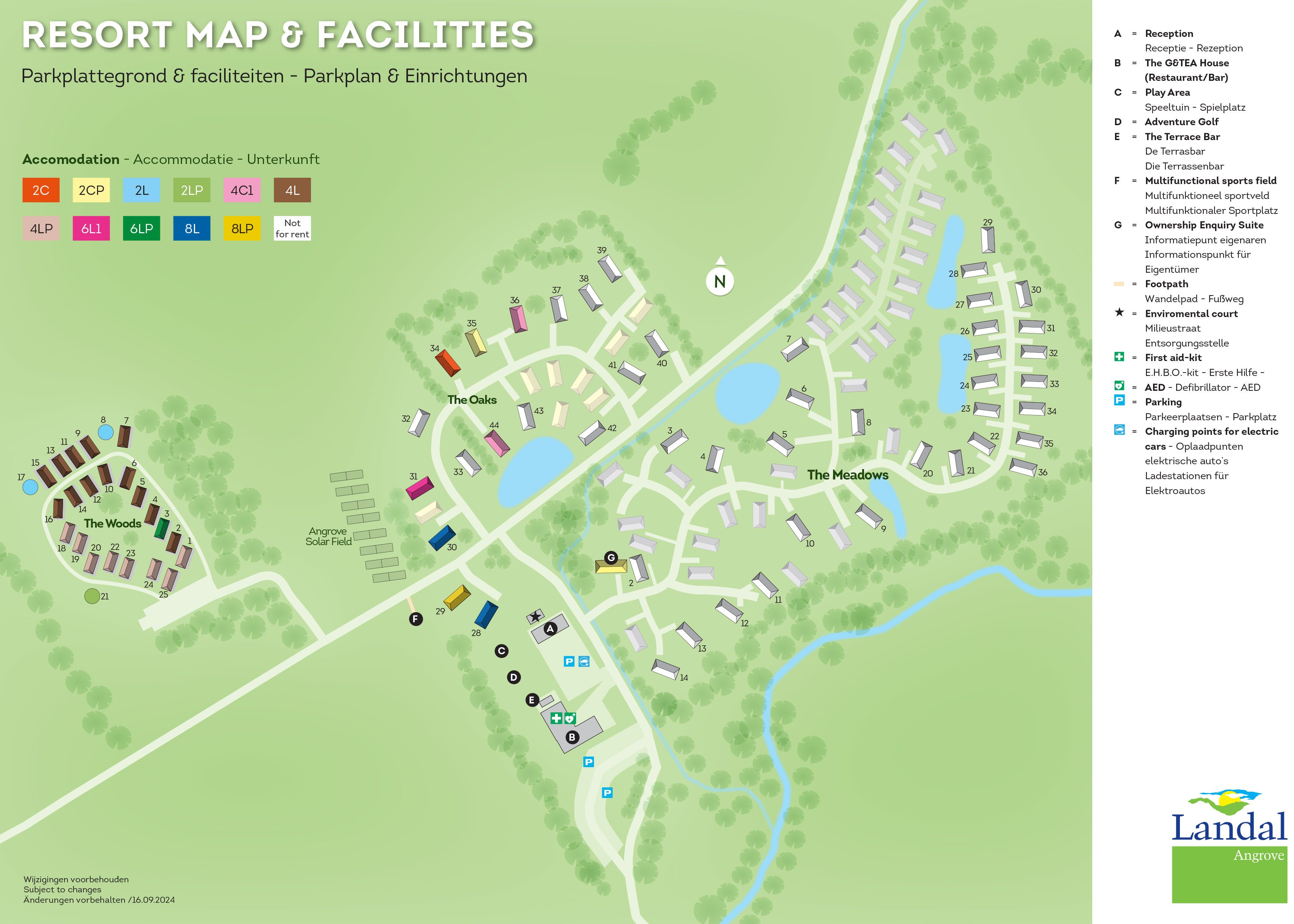 Plattegrond Landal Angrove