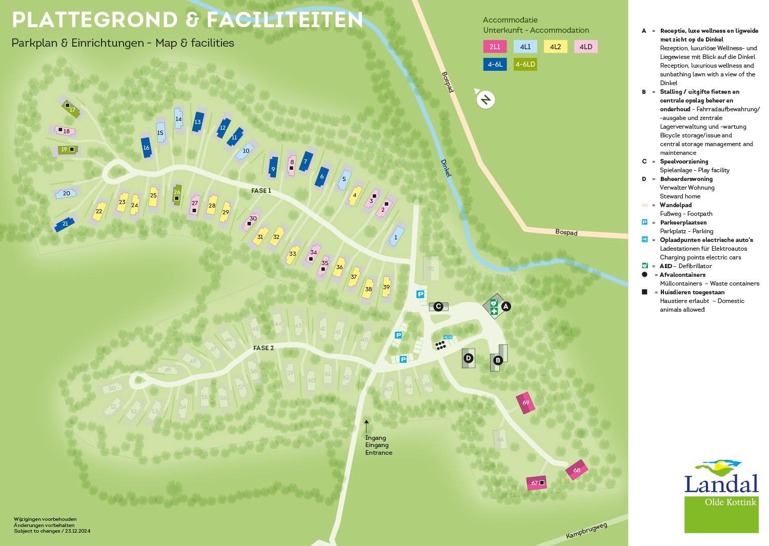 Plattegrond Landal Olde Kottink