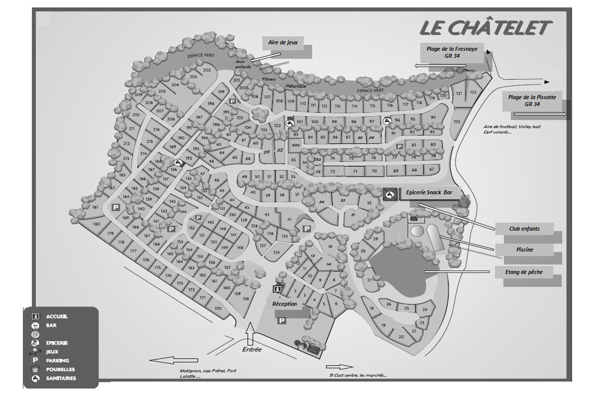 Plattegrond Le Châtelet