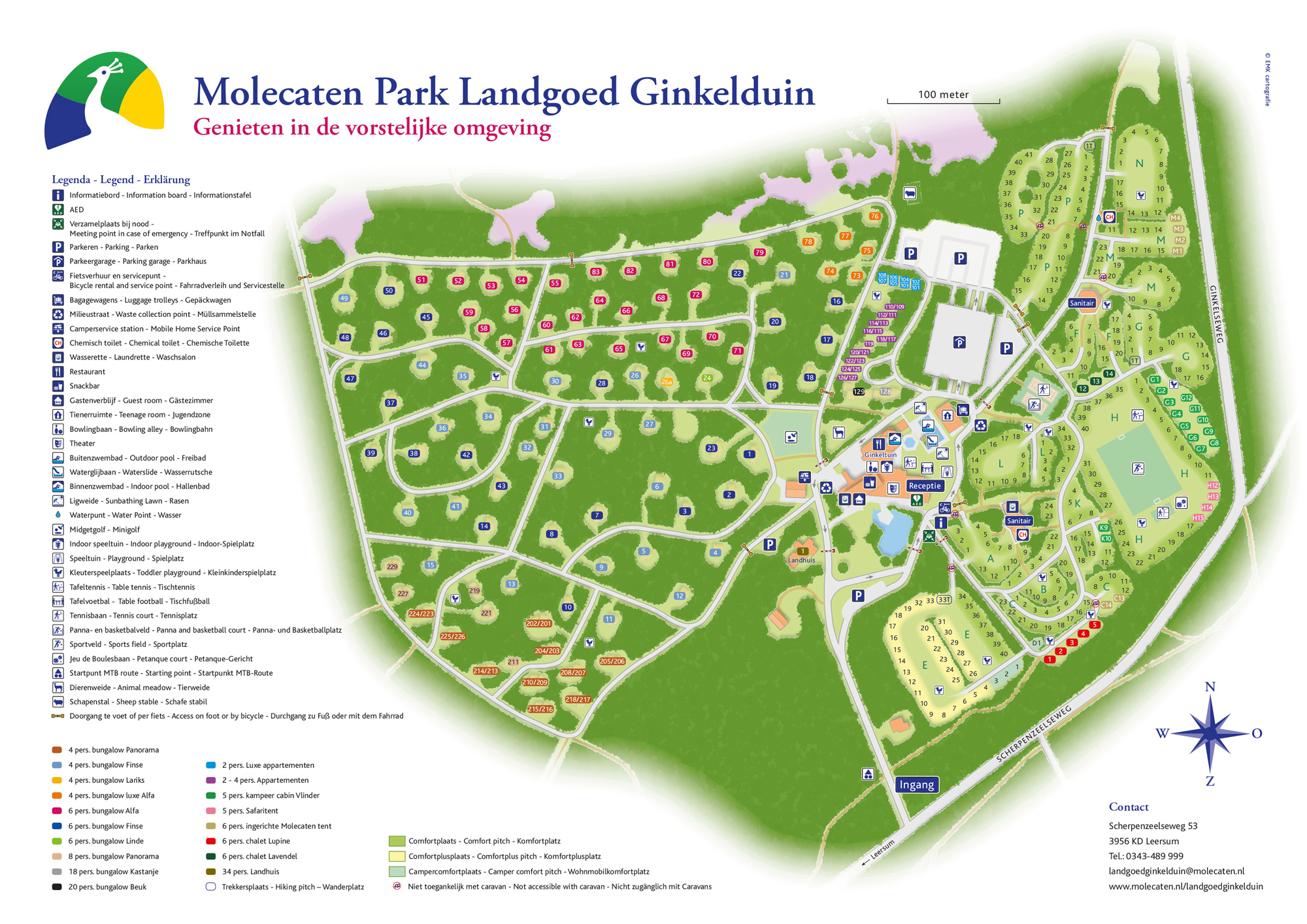 Plattegrond Molecaten Park Landgoed Ginkelduin