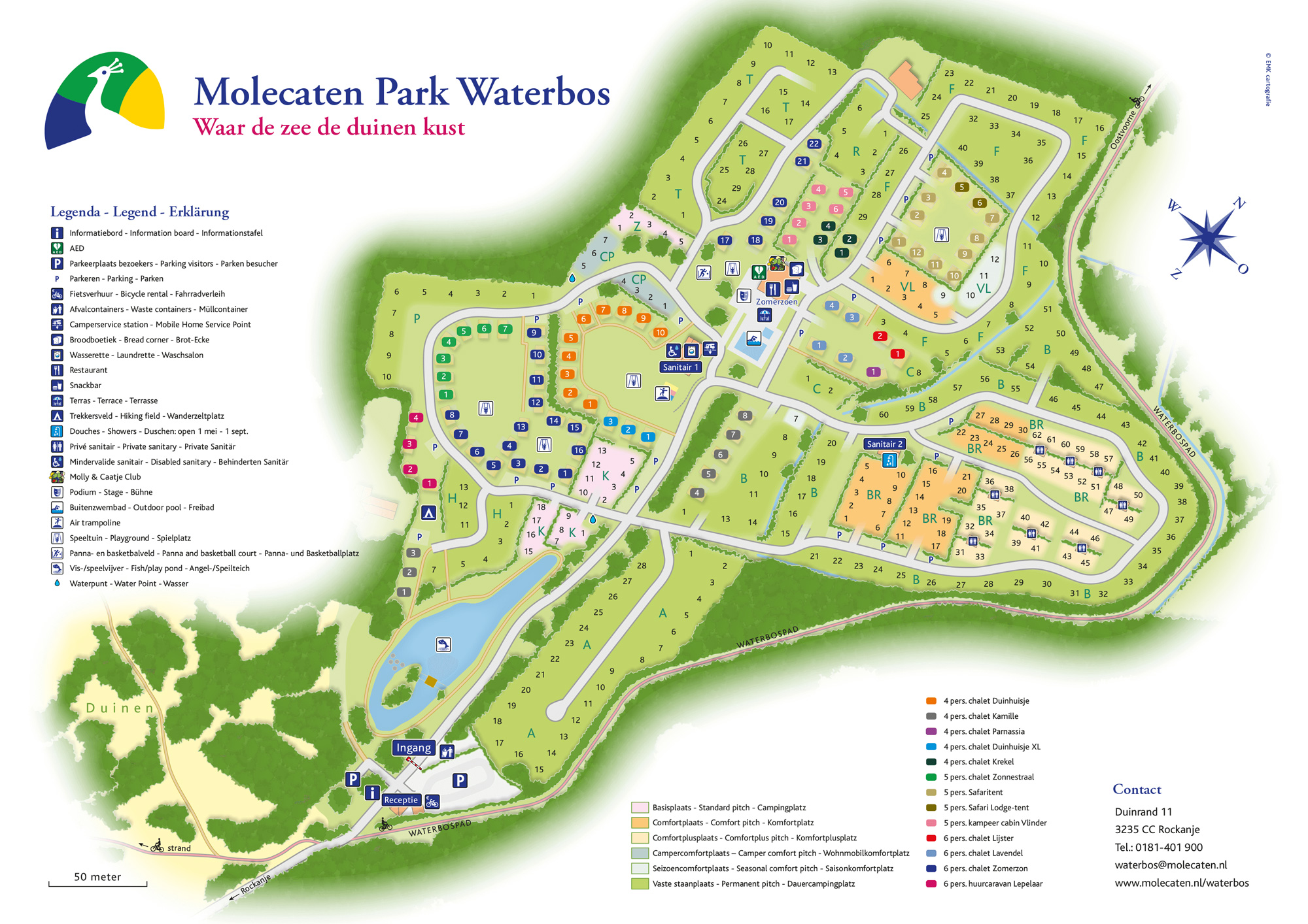 Plattegrond Molecaten Park Waterbos