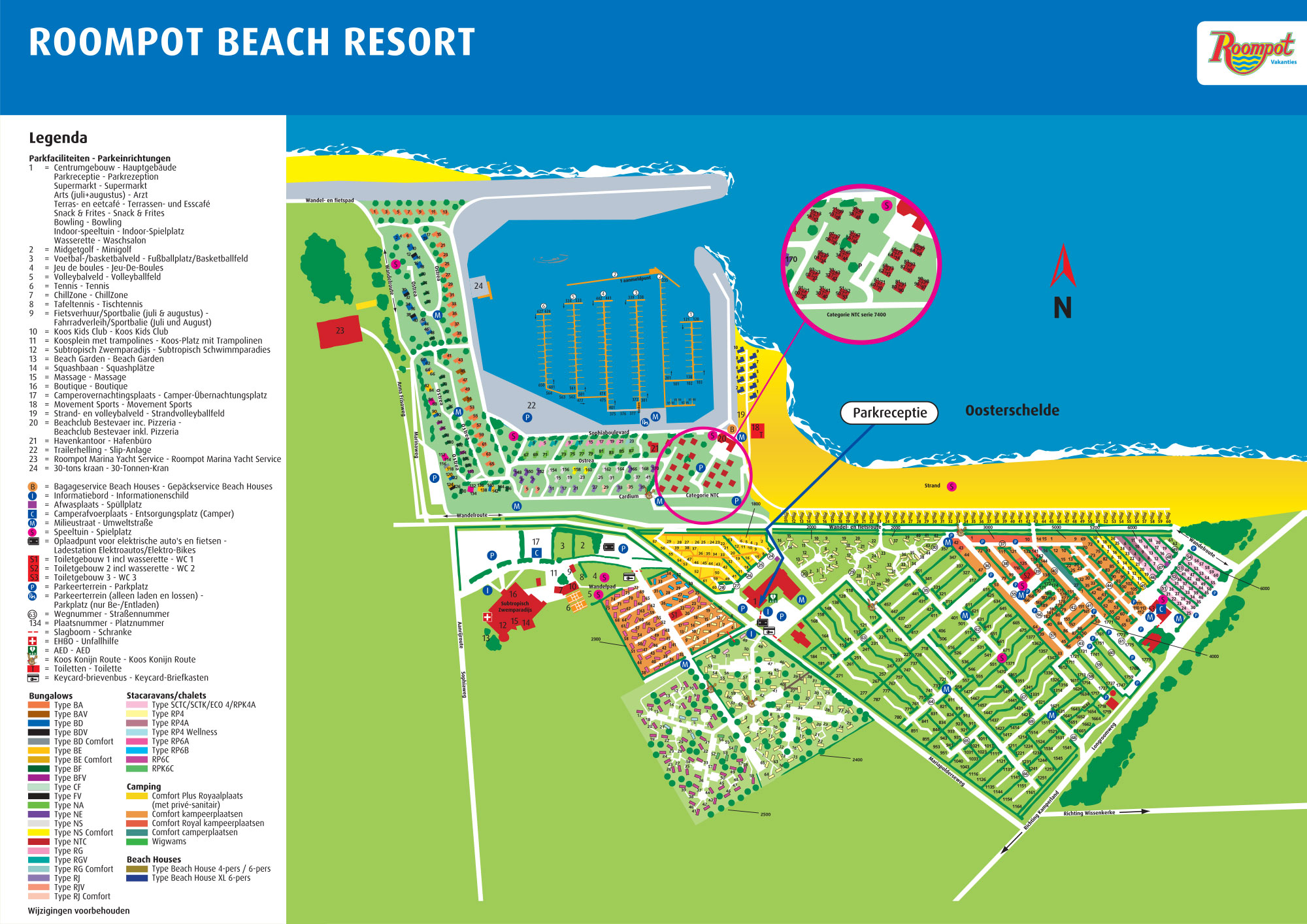 Plattegrond Roompot Beach Resort