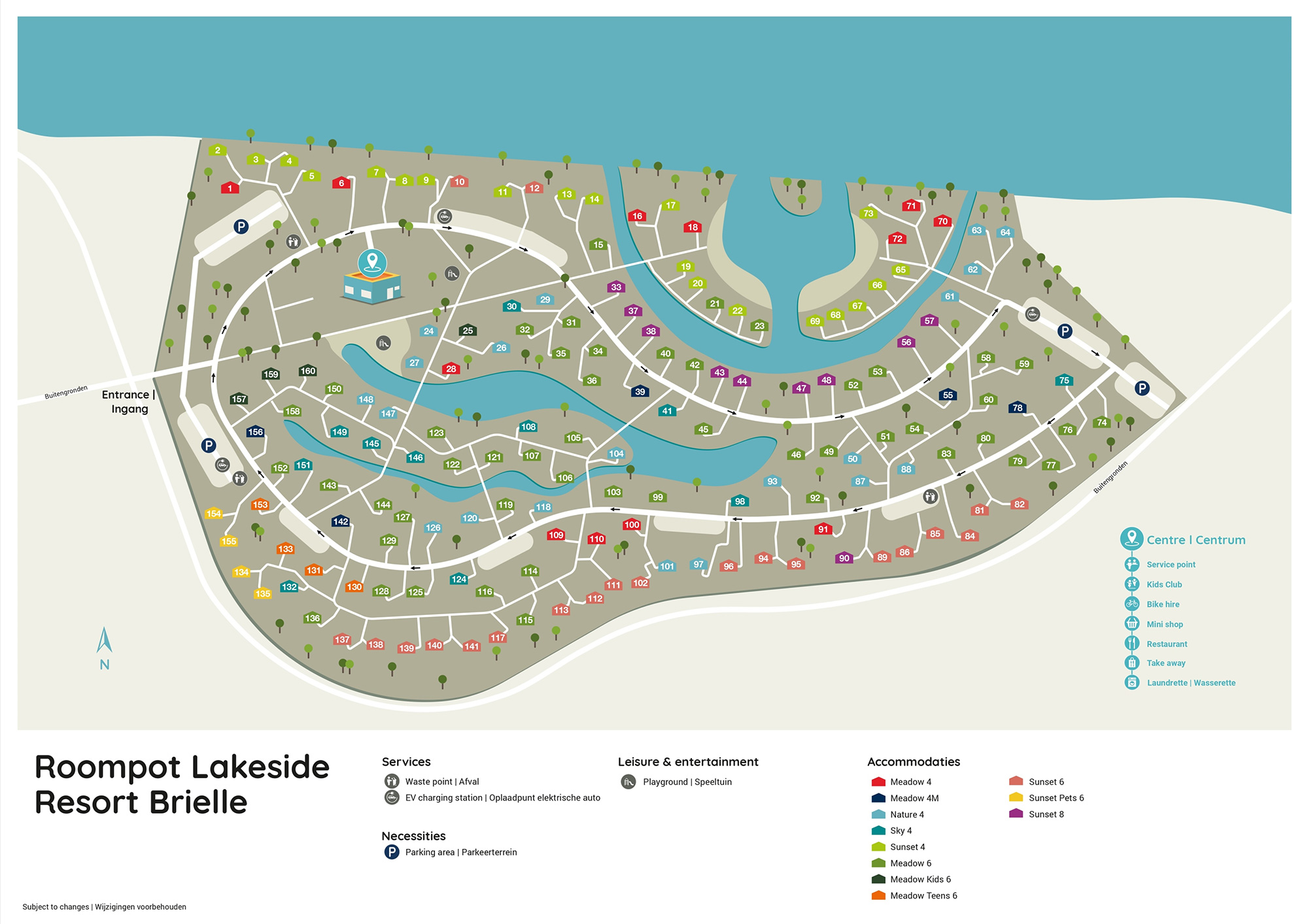 Plattegrond Roompot Lakeside Resort Brielle