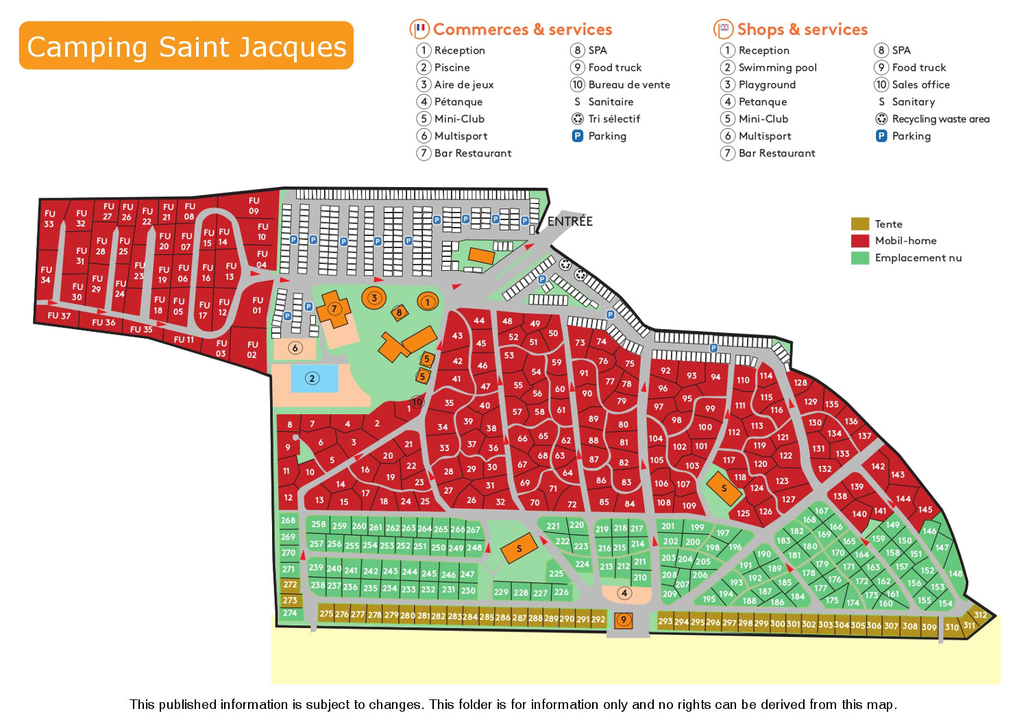 Plattegrond Saint Jacques