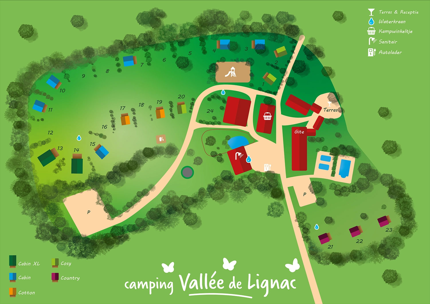 Plattegrond Vallée de Lignac