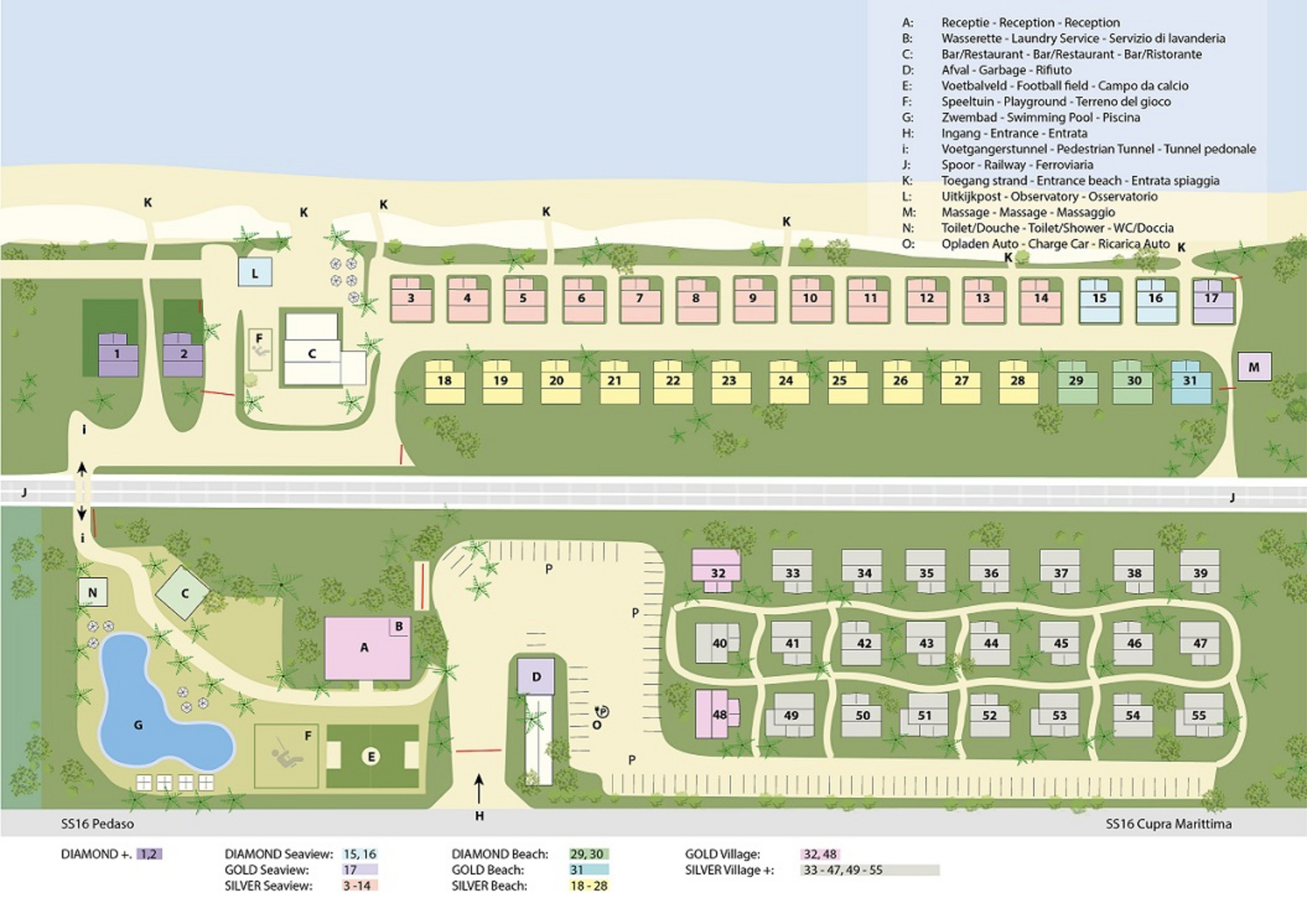 Plattegrond Villa Alwin Beach